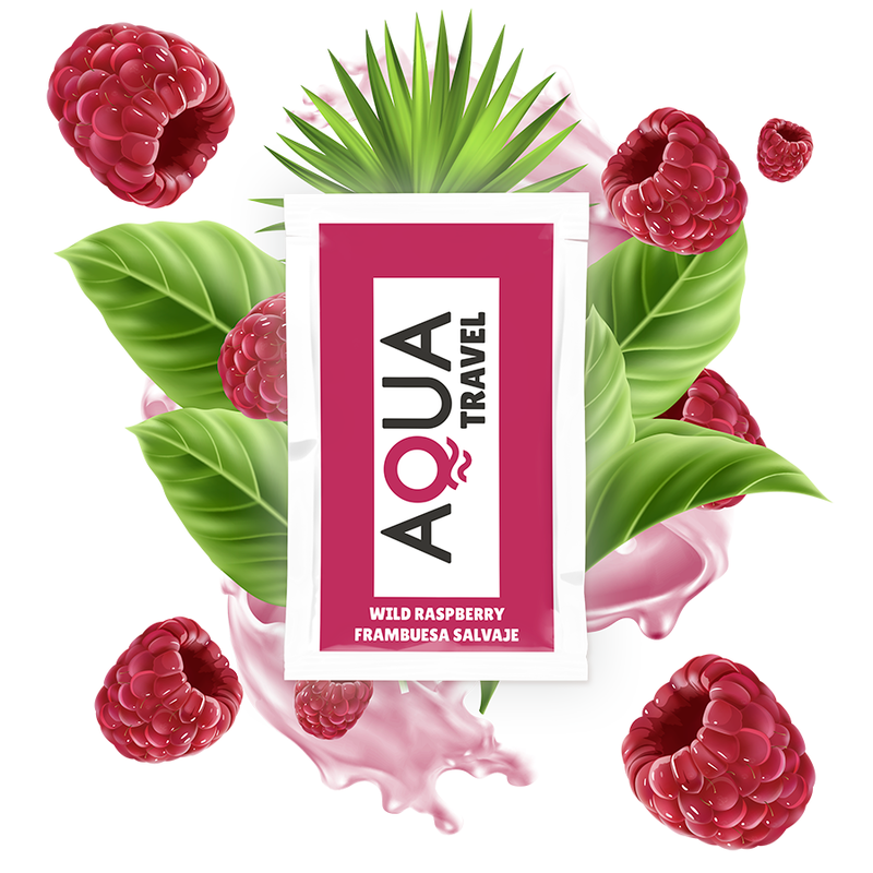 AQUA TRAVEL - LUBRIFICANTE A BASE ACQUA AL GUSTO LAMPONE SELVATICO 6 ML – Dose singola