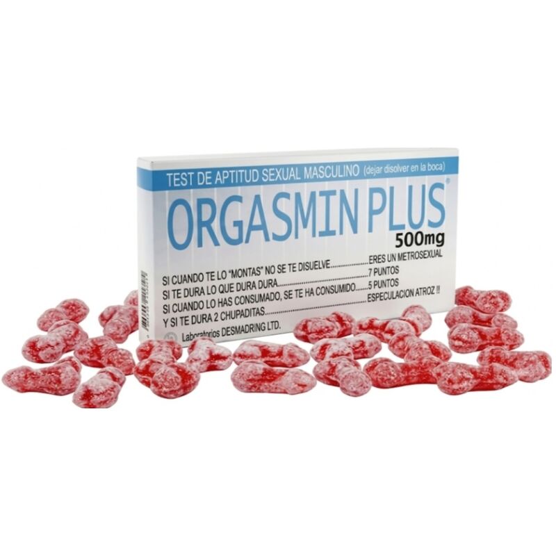 DIABLO GOLOSO - SCATOLA DI CARAMELLE MASCHILE ORGASMIN PLUS – Caramelle divertenti