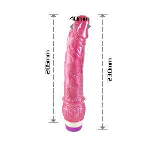 BAILE - VIBRATORE REALISTICO ROSSO 23 CM – Vibratori realistici – foto 4