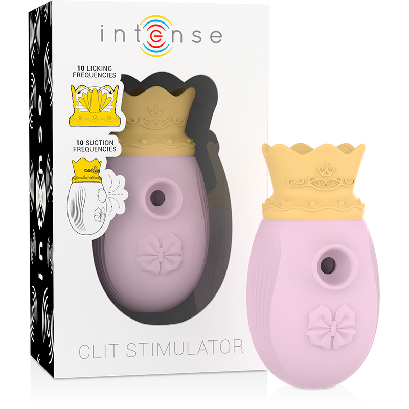 INTENSE - STIMOLATORE CLITORIDEO 10 MODALITÀ DI ASPIRAZIONE E LECCATURA - ROSA – Stimolatore d'aria con vibrazione – foto 2