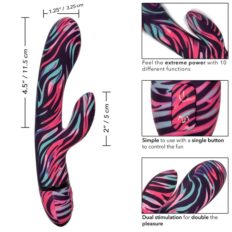 CALEXOTICS - MENAGE UN VIBRATORE MOI DUAL WAND – Vibratori di coniglio – foto 8