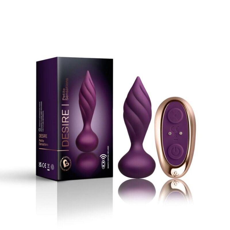 ROCKS-OFF - STIMOLATORE ANALE DESIRE - LILLA – Telecomando – foto 2