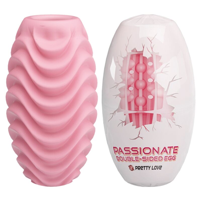 PRETTY LOVE - UOVO MASTURBATORE A DOPPIA FACCIA ROSA – Vagine con vibrazione