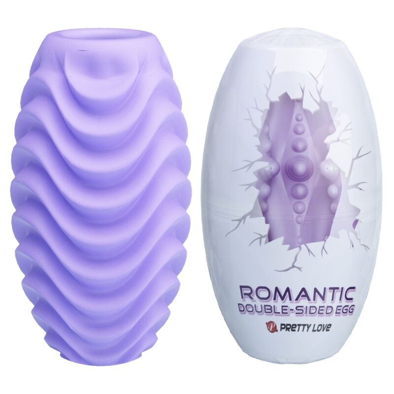 PRETTY LOVE - UOVO MASTURBATORE LILLA A DOPPIA FACCIA – Vagine con vibrazione