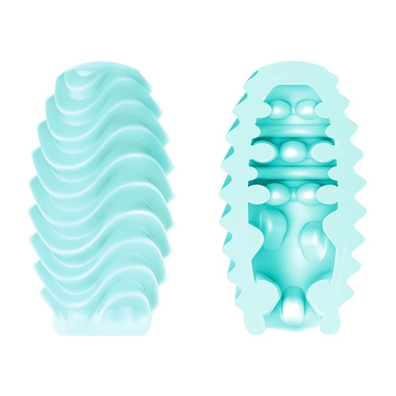 PRETTY LOVE - UOVO MASTURBATORE A DOPPIA FACCIA TURCHESE – Vagine con vibrazione – foto 2