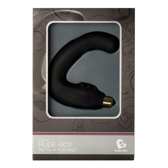 ROCKS-OFF - MASSAGGIATORE PUNTO G MASCHIO RUDE-BOY 7 V NERO – Vibratori anali – foto 2