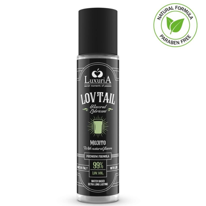 INTIMATELINE - LUBRIFICANTE LOVTAIL A BASE ACQUA LUXURIA MOJITO 60 ML – Con sapori deliziosi