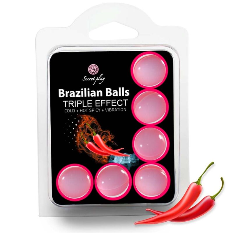SECRETPLAY - SET 6 PALLINE BRASILIANE TRIPLO EFFETTO – Palle brasiliane