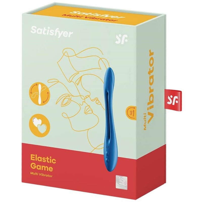 SATISFYER - GIOCO ELASTICO MULTI VIBRATORE BLU – Per il clitoride – foto 4