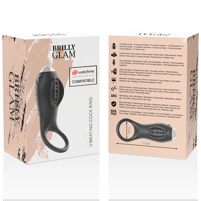 BRILLY GLAM - ALAN ANELLO + TELECOMANDO WATCHME – Cockring con vibrazione – foto 11