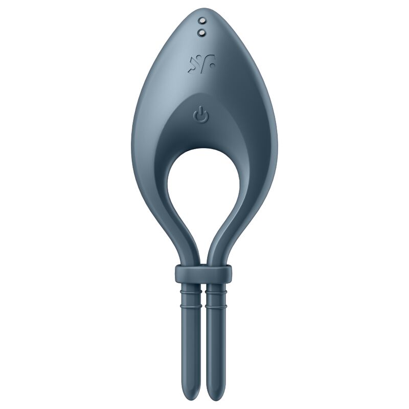 SATISFYER - APP VIBRATORE BULLSEYE RING GRIGIO – Cockring con vibrazione – foto 2