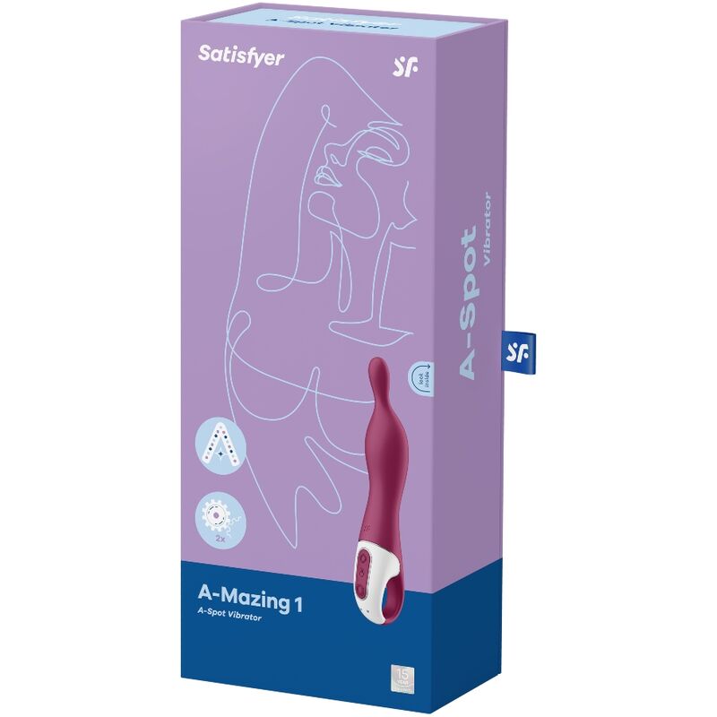 SATISFYER - VIBRATORE AMAZING 1 ASPOT BERRY – Rotatori vibranti – foto 3