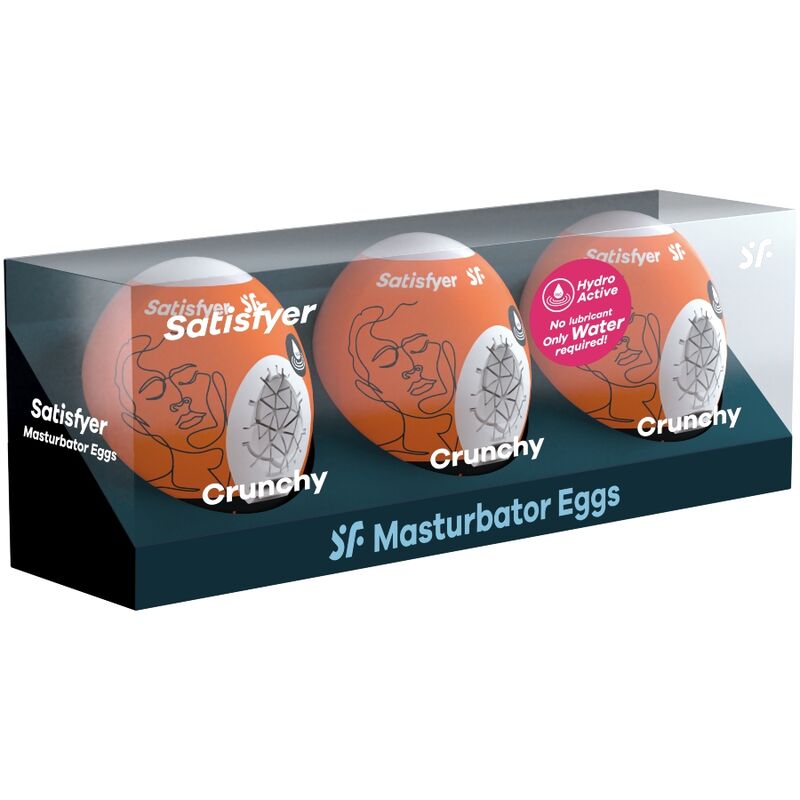 SATISFYER - 3 UOVA MASTURBATORI NAUGHTY, SAVAGE & CRUNCHY – kit Sex Toys – foto 2