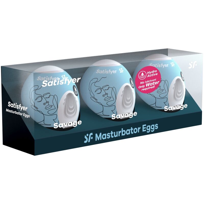 SATISFYER - 3 UOVA MASTURBATORI SAVAGE – kit Sex Toys – foto 2