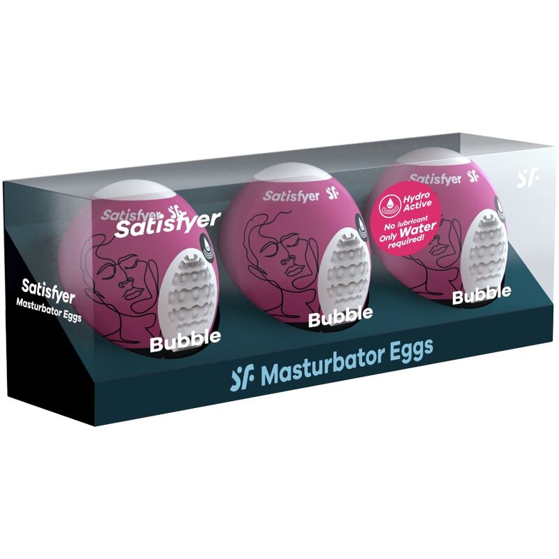 SATISFYER - 3 UOVA MASTURBATORI BUBBLE – kit Sex Toys – foto 2