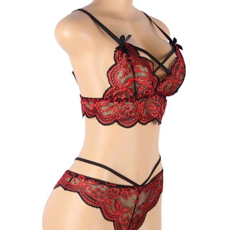SUBBLIME - SET COMPLETO DUE PEZZI IN PIZZO E PANTALONE M/M – Reggiseno e slip – foto 9