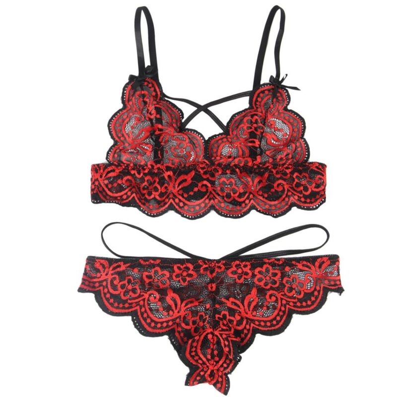 SUBBLIME - SET DUE PEZZI TOP IN PIZZO E MUTANDINE L/XL – Reggiseno e slip – foto 5