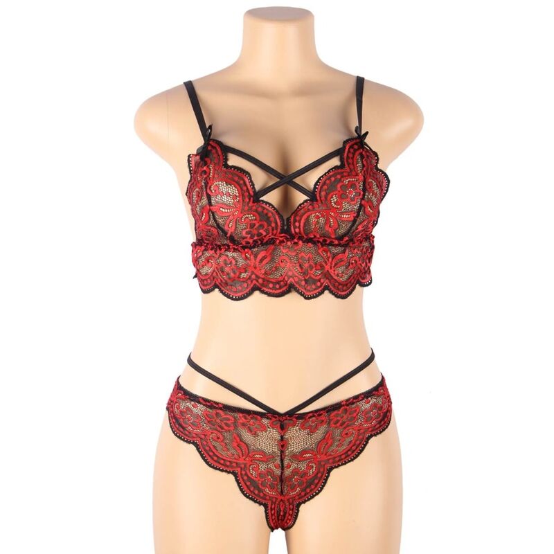 SUBBLIME - SET DUE PEZZI TOP IN PIZZO E MUTANDINE L/XL – Reggiseno e slip – foto 8