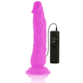 DIVERSIA - DILDO VIBRANTE FLESSIBILE VIOLA 21 CM -O- 4.9 CM – Dildo strapon