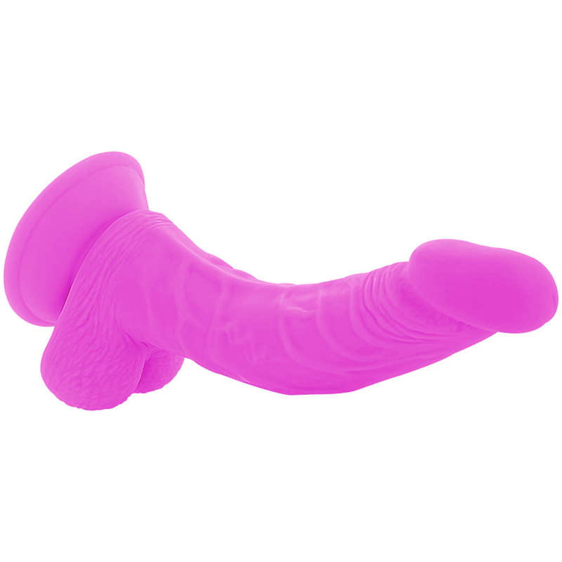 DIVERSIA - DILDO VIBRANTE FLESSIBILE VIOLA 21.5 CM -O- 4.5 CM – Dildo con punto G – foto 4