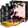SHUNGA - GEL DA MASSAGGIO EROTICO CORPO A CORPO FRAGOLE E CAVA – Kit per massaggi