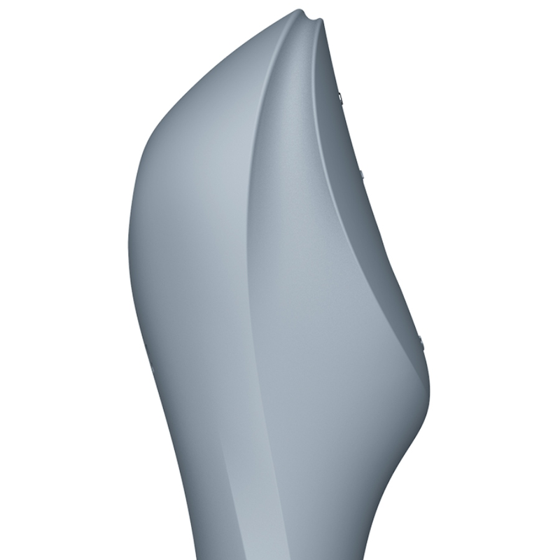 SATISFYER - VIBRATORE CURVY TRINITY 3 AIR PULSE GRIGIO – Stimolatore dell'aria nessuna vibrazione – foto 2