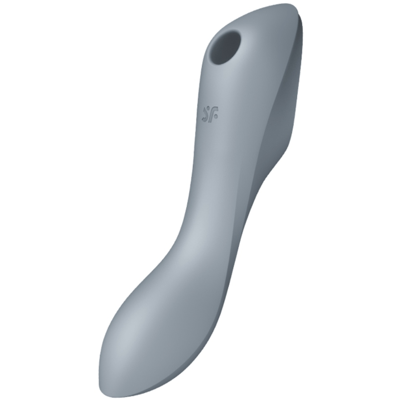 SATISFYER - VIBRATORE CURVY TRINITY 3 AIR PULSE GRIGIO – Stimolatore dell'aria nessuna vibrazione