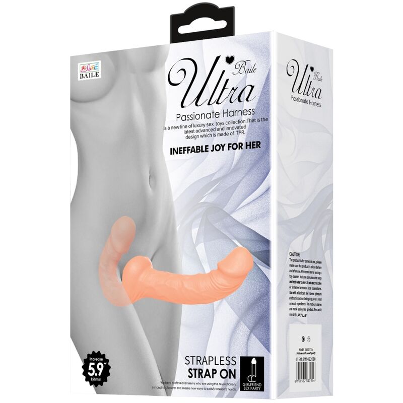 BAILE - DILDO DA ULTRA APPASSIONATO CON IMBRAGATURA SENZA SUPPORTO – Doppio pene – foto 3