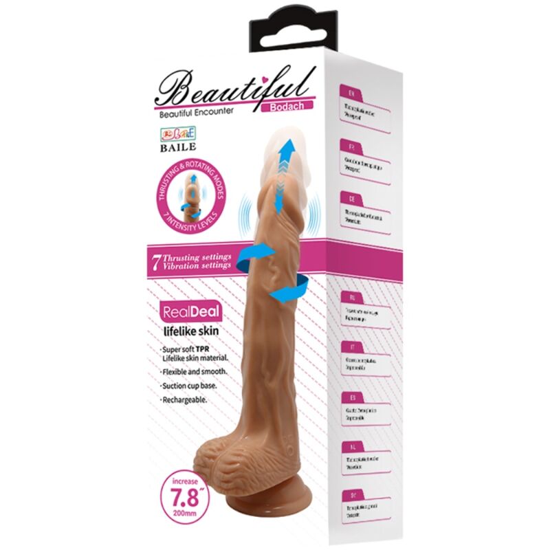 BAILE - BELLISSIMO INCONTRO BODACH VIBRAZIONE E ROTAZIONE 20 CM – Peni realistici – foto 5