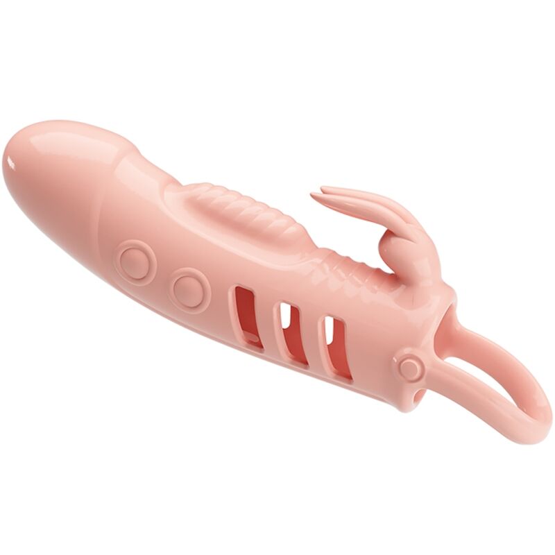PRETTY LOVE - GUAINA PER PENE CONIGLIO NATURALE SLOANE – Copri pene con estensione