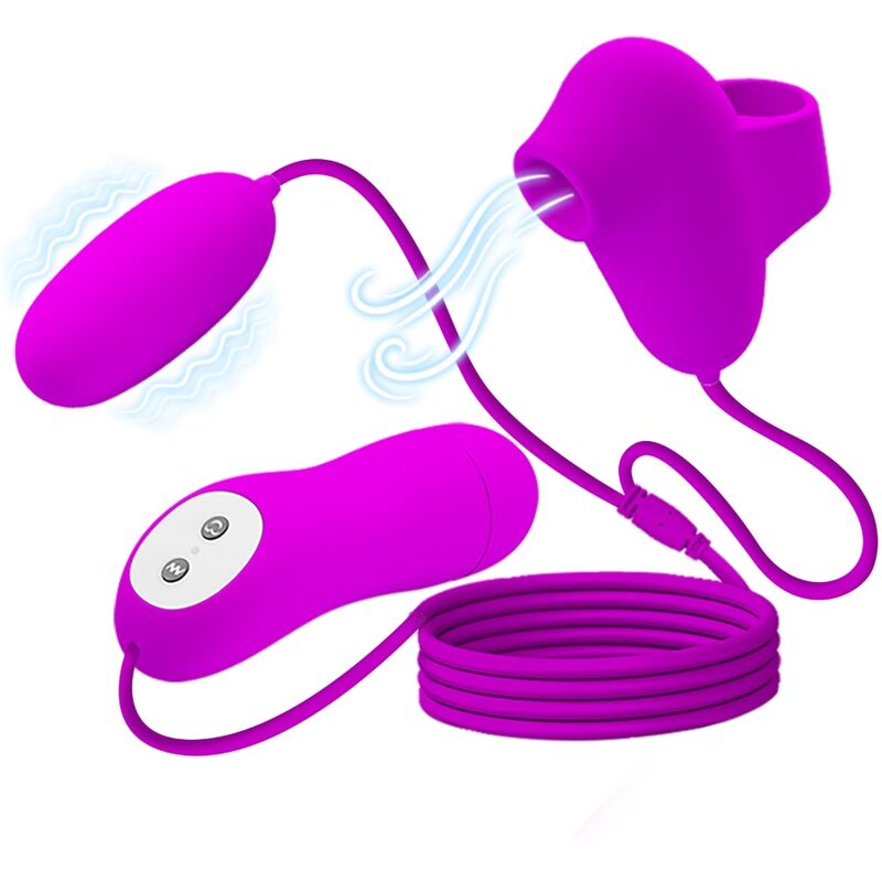 PRETTY LOVE - PROIETTILE VIBRANTE E VENTOSA – Telecomando – foto 2