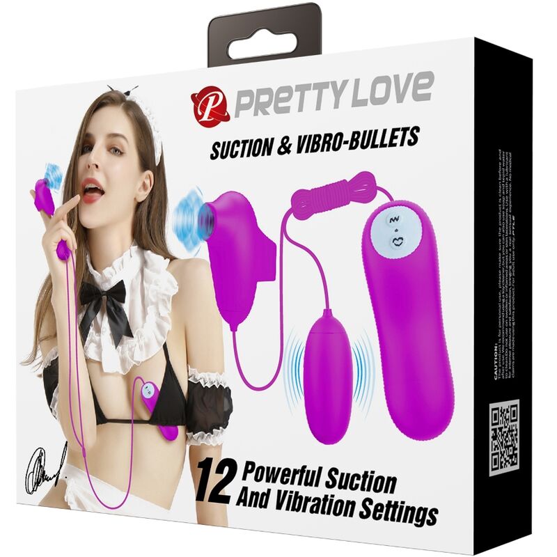 PRETTY LOVE - PROIETTILE VIBRANTE E VENTOSA – Telecomando – foto 6