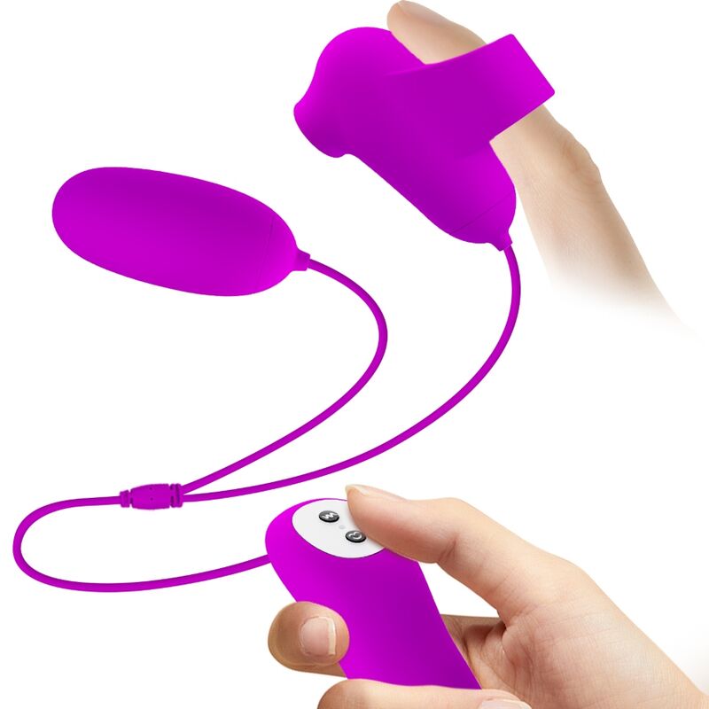PRETTY LOVE - PROIETTILE VIBRANTE E VENTOSA – Telecomando – foto 3