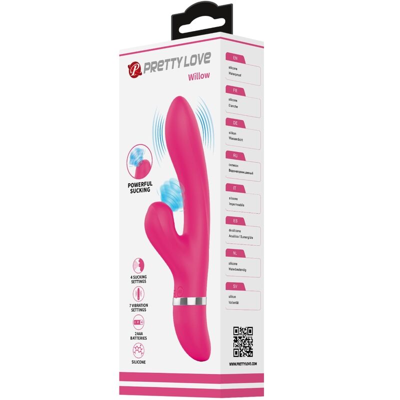 PRETTY LOVE - VIBRATORE E ASPIRAZIONE WILLOW RABBIT – Stimolatore dell'aria nessuna vibrazione – foto 4