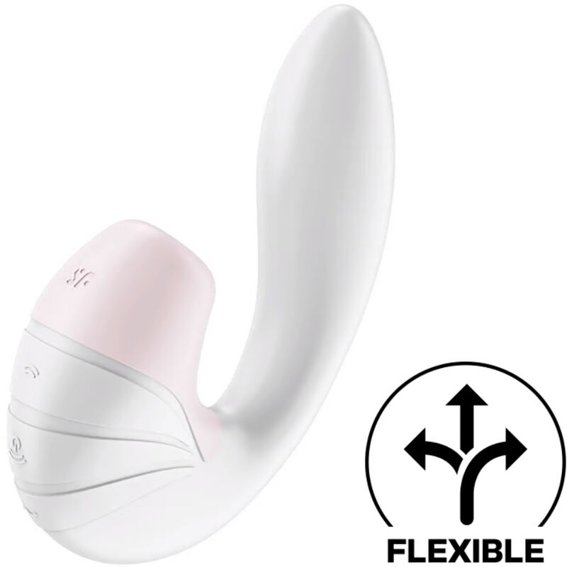 SATISFYER - STIMOLATOR E VIBRAZIONE SUPERNOVA BIANCO – Stimolatore dell'aria nessuna vibrazione