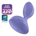 SATISFYER - SWEET SEAL TAPPO VIBRANTE APP VIOLA – Vibratori con APP