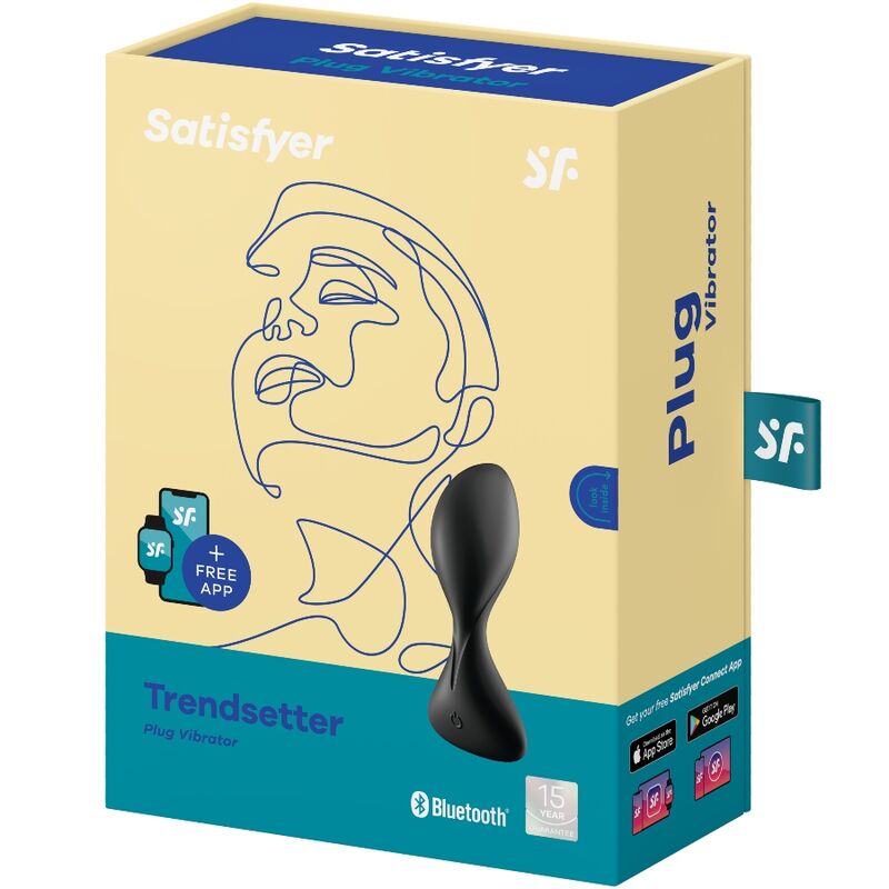 SATISFYER - APP TRENDSETTER SPINA VIBRANTE NERA – Vibratori con APP – foto 4