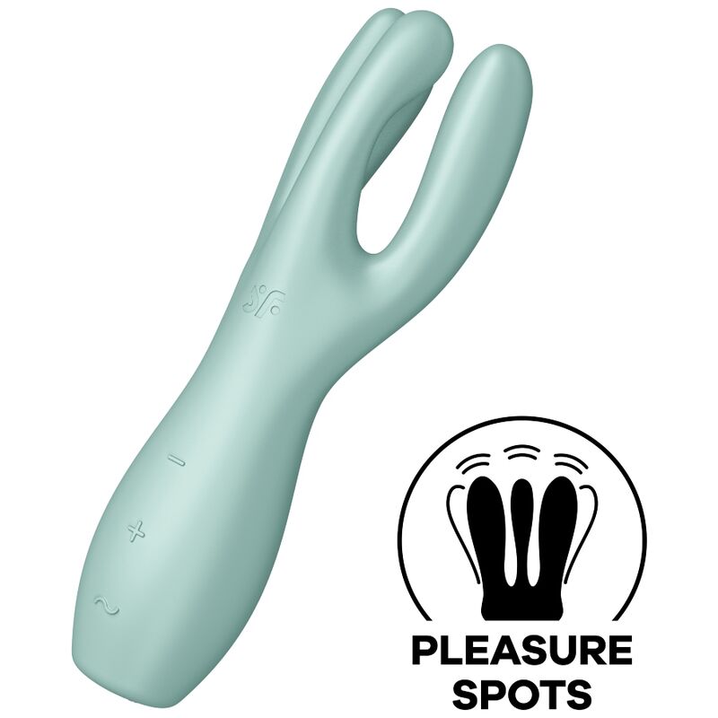 SATISFYER - VIBRATORE THREESOME 3 MENTA – Per il clitoride – foto 2