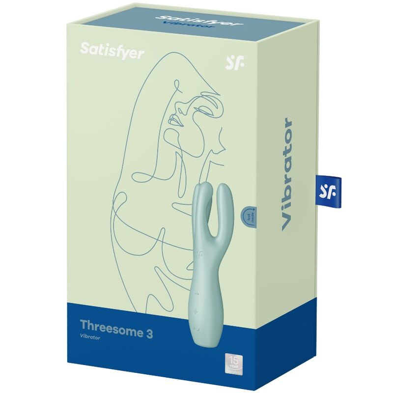 SATISFYER - VIBRATORE THREESOME 3 MENTA – Per il clitoride – foto 4