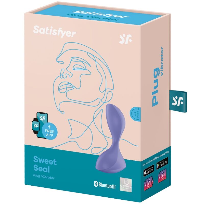 SATISFYER - SWEET SEAL TAPPO VIBRANTE APP VIOLA – Vibratori con APP – foto 4