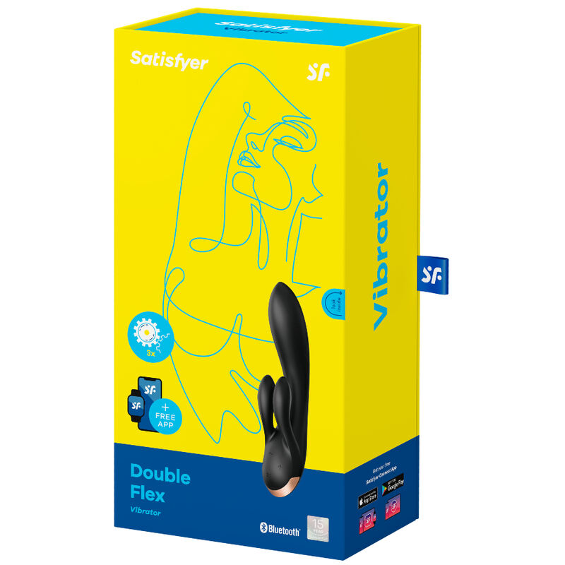 SATISFYER - APP VIBRATORE DOPPIO FLEX NERO – Vibratori con APP – foto 4