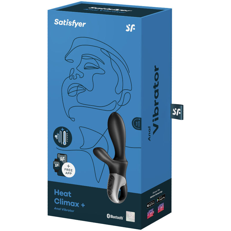 SATISFYER - HEAT CLIMAX+ APP VIBRATORE ANALE NERO – Vibratori con APP – foto 4