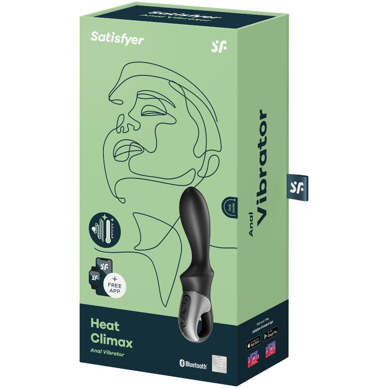 SATISFYER - APP VIBRATORE ANALE HEAT CLIMAX NERO – Vibratori con APP – foto 4