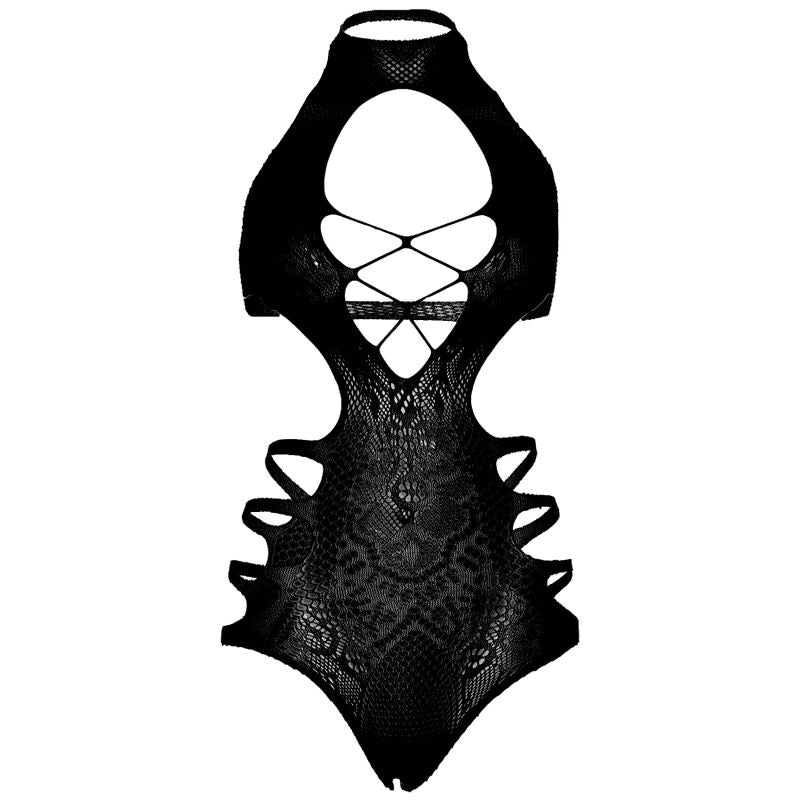 LEG AVENUE - BODY CON SPALLINE CUT-OUT TAGLIA UNICA - NERO – Body – foto 6
