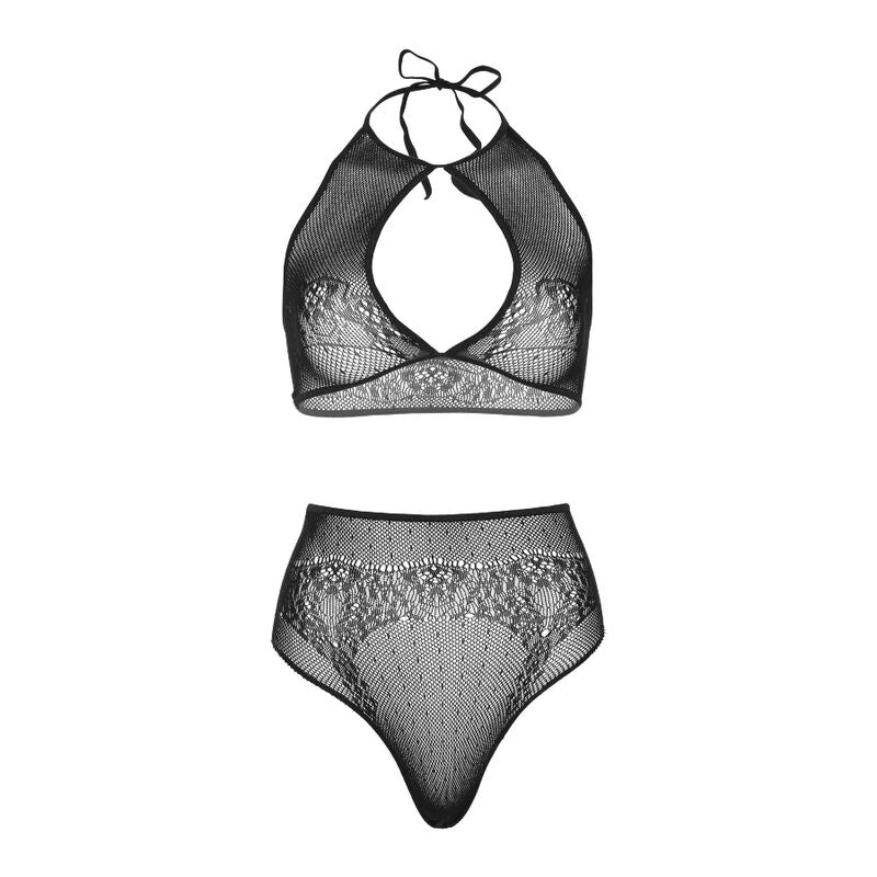 LEG AVENUE - SET DUE PEZZI LEG AVENUE - CROP TOP E PERIZOMA PANTY TAGLIA UNICA – Reggiseno e slip – foto 5