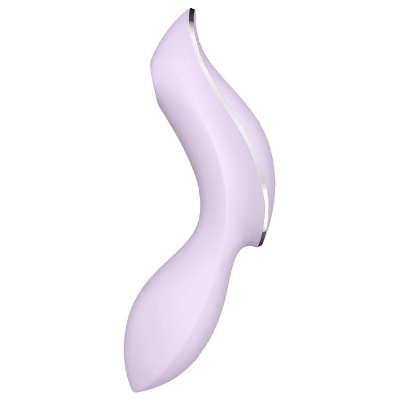SATISFYER - VIBRATORE CURVY TRINITY 2 AIR PULSE VIOLA – Stimolatore dell'aria nessuna vibrazione – foto 2