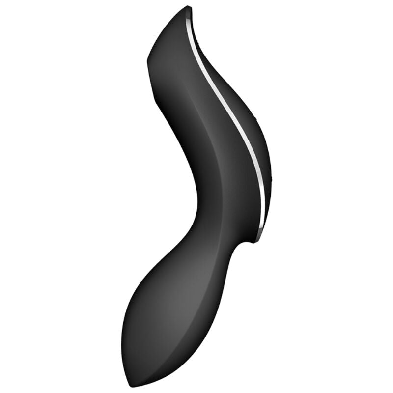 SATISFYER - VIBRATORE CURVY TRINITY 2 AIR PULSE NERO – Stimolatore dell'aria nessuna vibrazione – foto 2