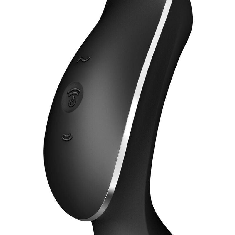 SATISFYER - VIBRATORE CURVY TRINITY 2 AIR PULSE NERO – Stimolatore dell'aria nessuna vibrazione – foto 3