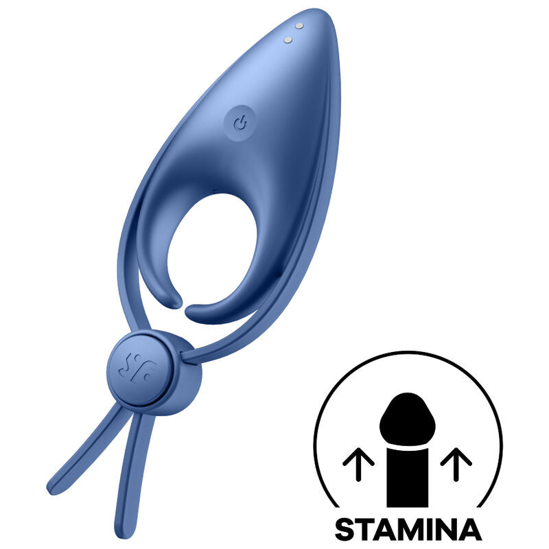 SATISFYER - VIBRATORE AD ANELLO SNIPER BLU – Cockring con vibrazione