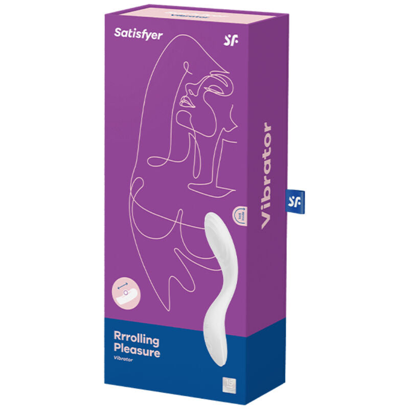 SATISFYER - VIBRATORE RRROLLING PLEASURE GSPOT BIANCO – Vibratori a punto G – foto 5